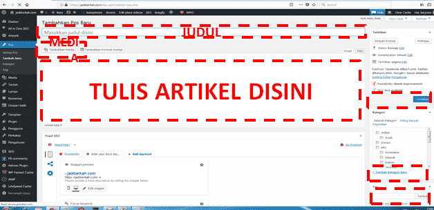 Cara Membuat Post Dan Halaman Pada Wordpress Dengan Mudah
